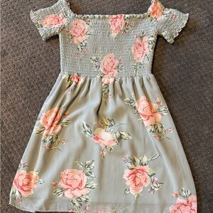 Show Me Your MuMu Green Floral Dress